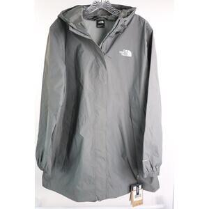 The North Face Women's Antora Rain Parka Smocked Pearl NWT Size 2X $120 Retail